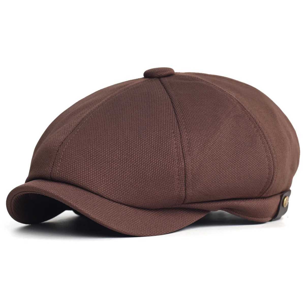 Spring Summer Casual Newsboy cs Breathable Outdoor Retro Beret Hats Octagonal Hat Fashion Solid Flat Cs Y251025