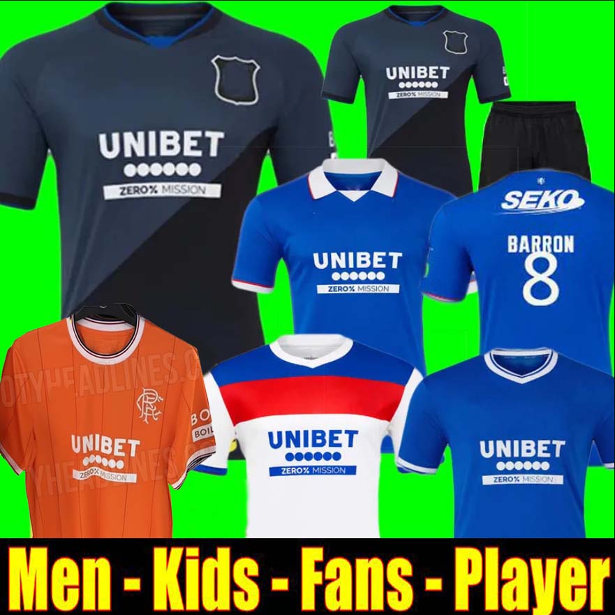 XXXL 4XL 25 26 RangerES home Soccer Jerseys 2025 2026 Glasgow men kids kit Football shirt away COLAK ROOFE LUNDSTRAM HAGI BARKER MORELOS TAVERNIER KENT TILLMAN 3RD