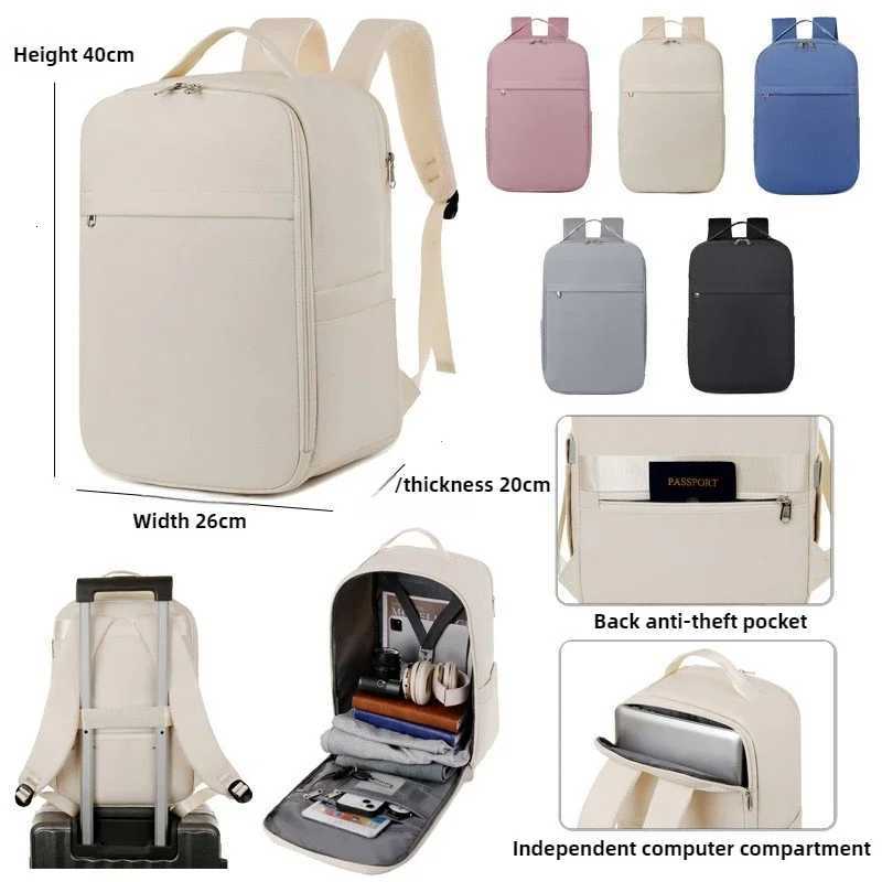 Men Women 40x20x25 Cabin Bag Outdoor Travel Lightweight Hand Luggage Backpack ShortDistance Backpack Business Computer Bag W251025
