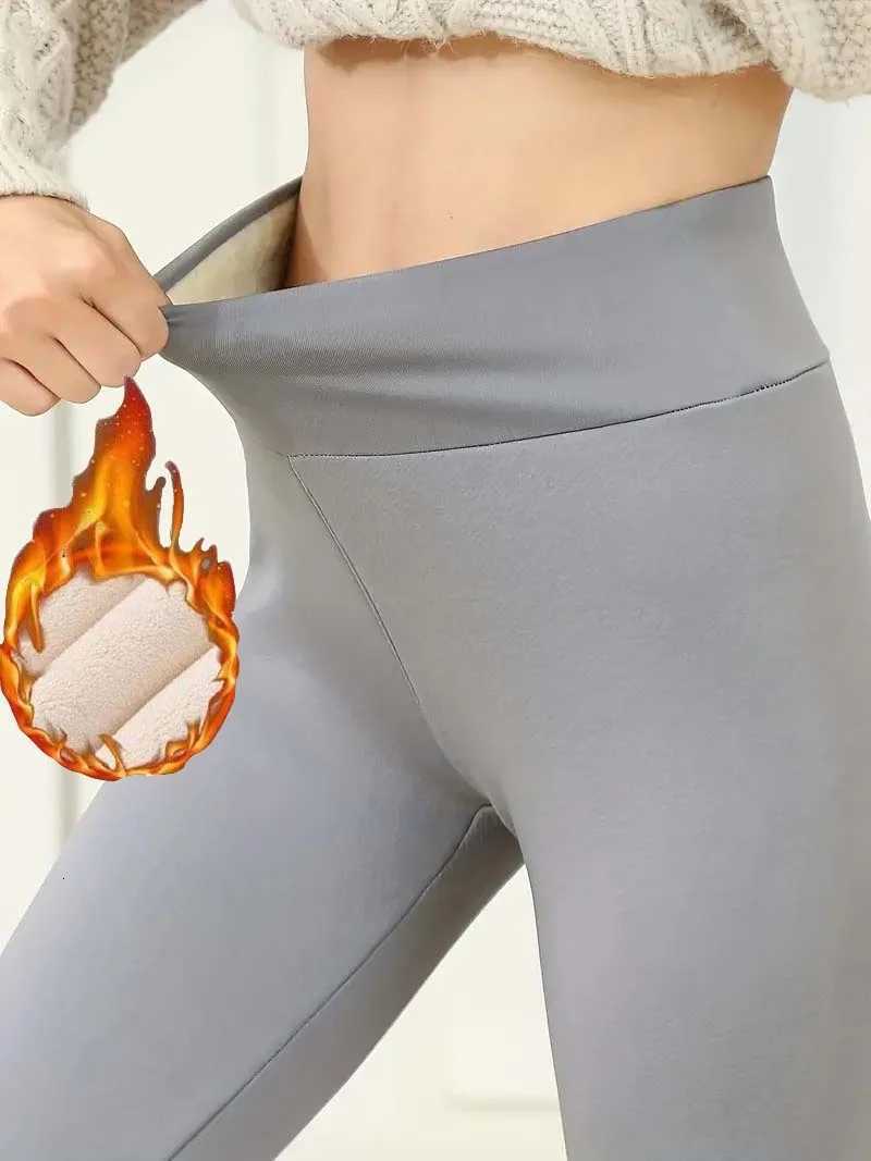 Warm Lined Base Layer Pants Sheepskin Fleece Thermal Trousers Comfortable Underwear for Cold WeatherT251025