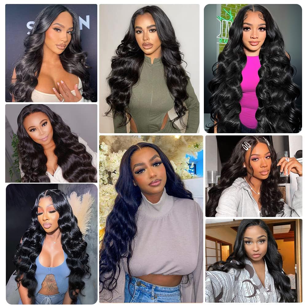 4x4 Body Wave Lace Closure 150 Density Unprocessed Virgin Human Hair Free Part 10-22 Inch Natural Black Pre Plucked Glueless Install