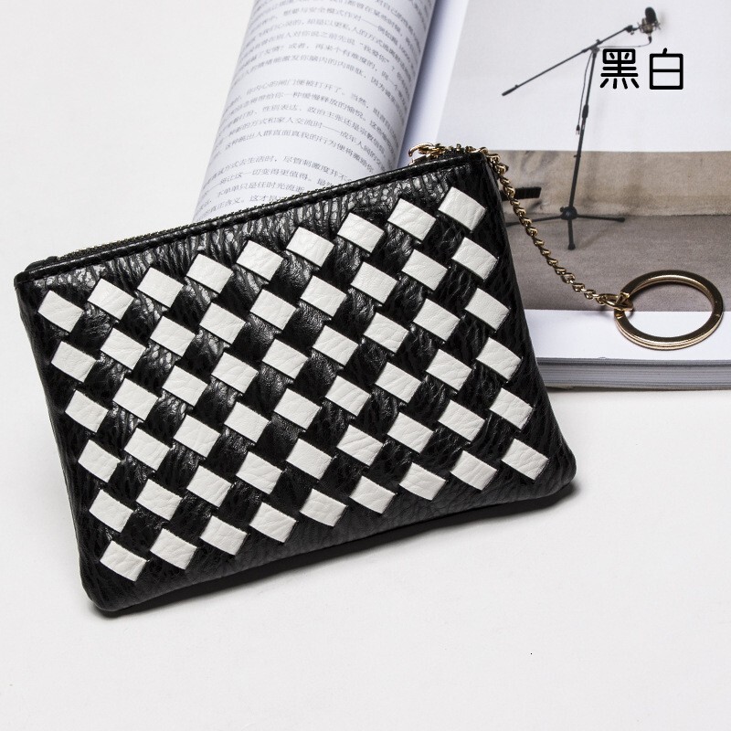 Luxury Brand Designer Bag Spring Summer New Zipper Small Coin Purse Simple Solid Color Lightweight Card Holder Handwoven Bag Cute Exquisite Women'