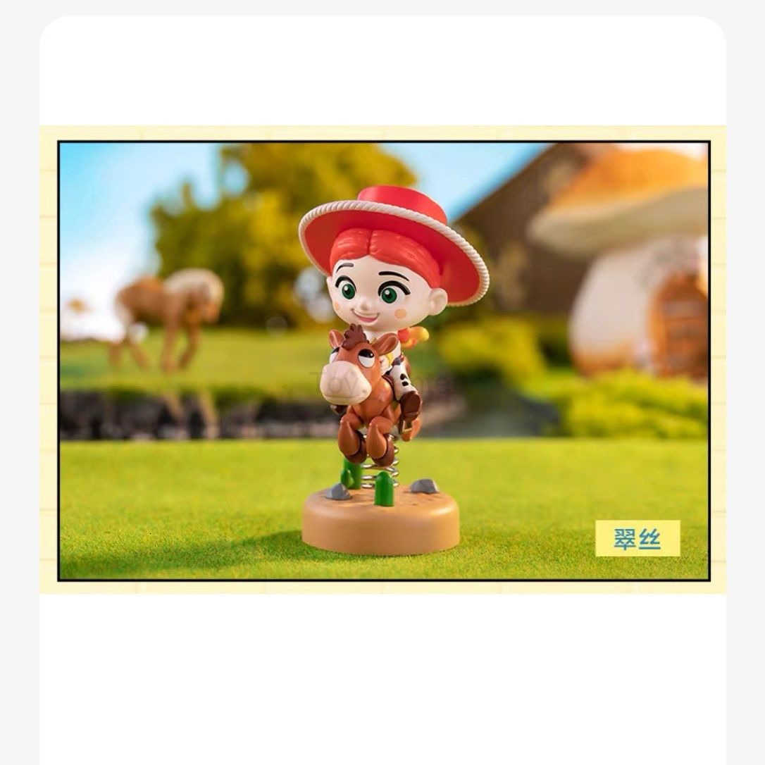 Disney POPMART Bubble Mart Pixar Shake Series Car Blind Box New Woody Strawberry Bear H251025
