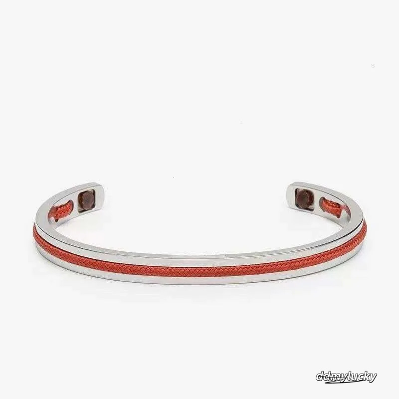 Handwoven Red Rope - Open Design, Creative Couple Bracelet With Black Accents Ddmylucky