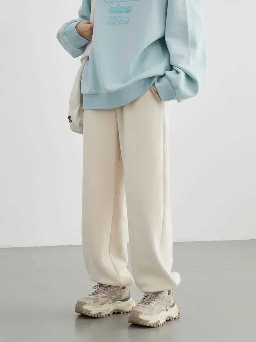 CHIC VEN Womens Pant Loose Casual New High Waist Fleece Pant Thick Plush Warm Female Sports Trousers Autumn Winter 2023T251025