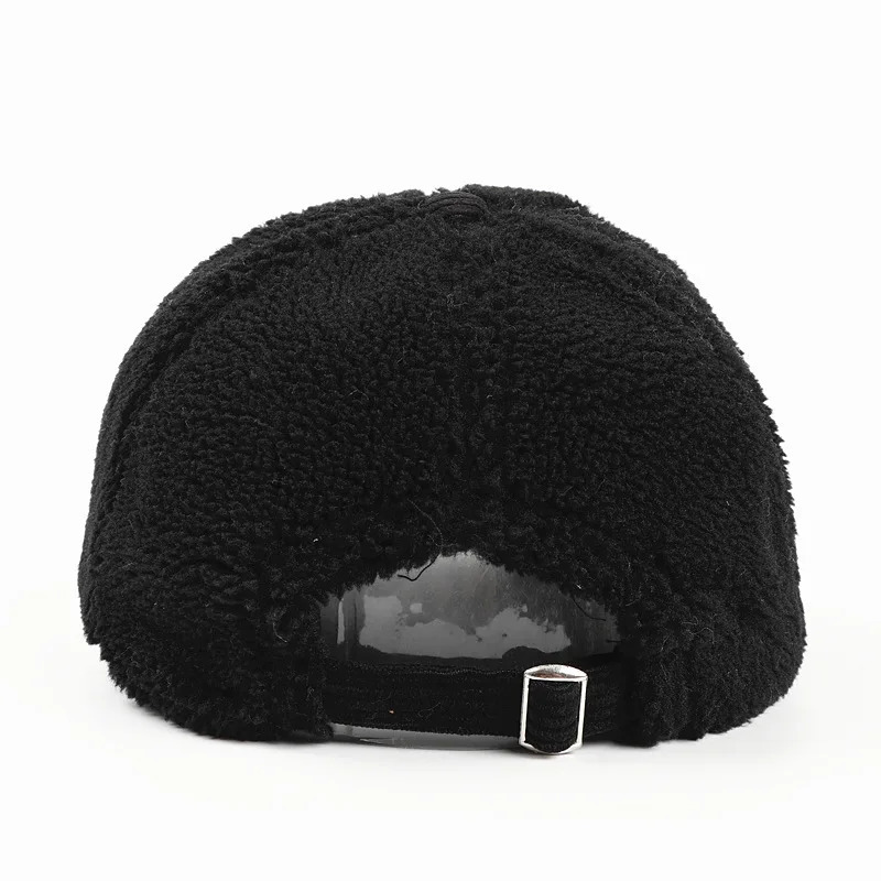 Winter Women Korean Fashion Faux Rabbit Fur Cow Pattern Plush Baseball Cap Warm Cap Snapbacks Gorros 251023