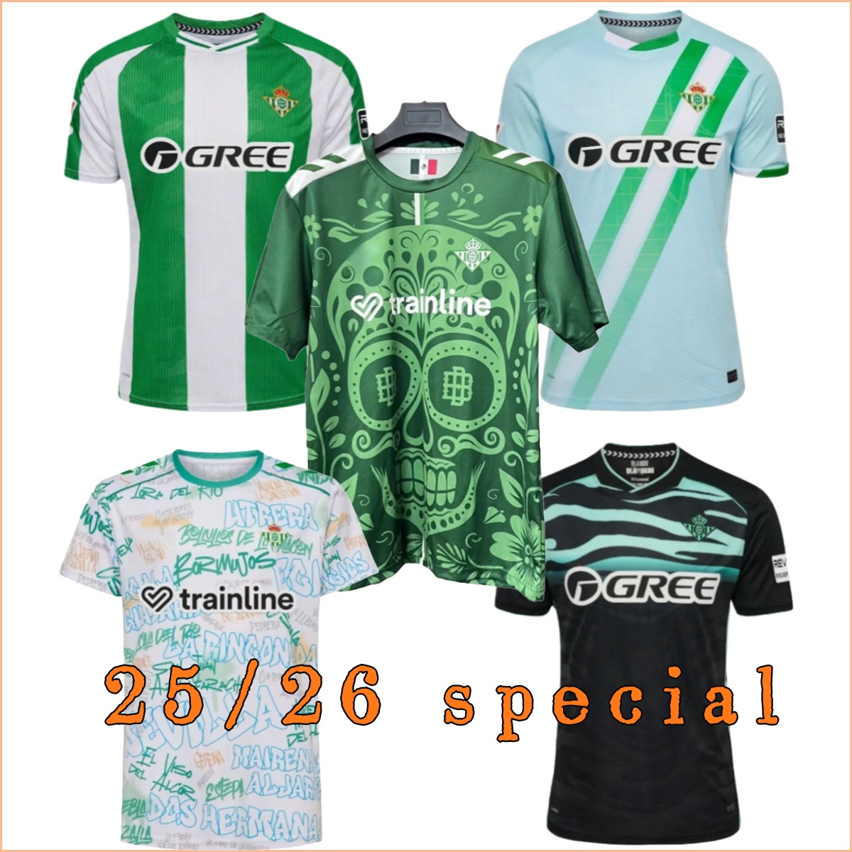 205 2026 Real Betis Special Edition for Halloween Soccer Jerseys ANTONY ISCO Vitor Roque WILLIAM P.FORNALS B.iglesias Camiseta De Futbol Real Betis