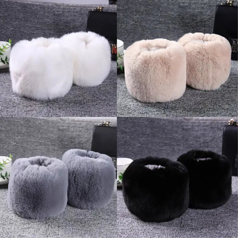 1 Pair Womens Clothing Accessories Oversleeve Wrist Faux Fur Wrist Cuffs Warm Furry Wristbands Furry Wrist Cuff Arm Warmer 251023
