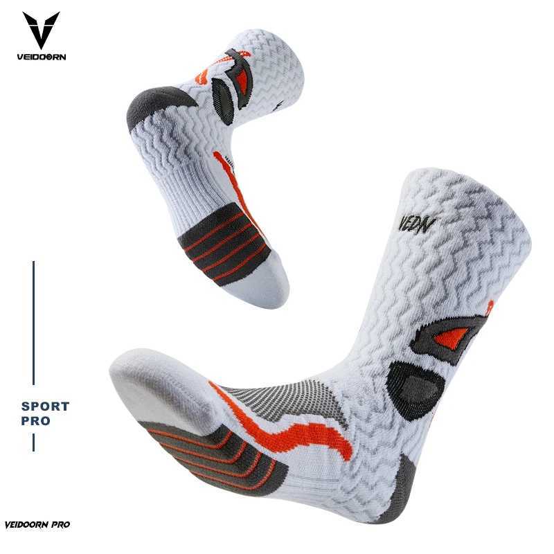 Towel Bottom Sport Socks for Men 912 Breathable Non Slip High Cut Basketball Socks Moisture Absorption Socks Y251024