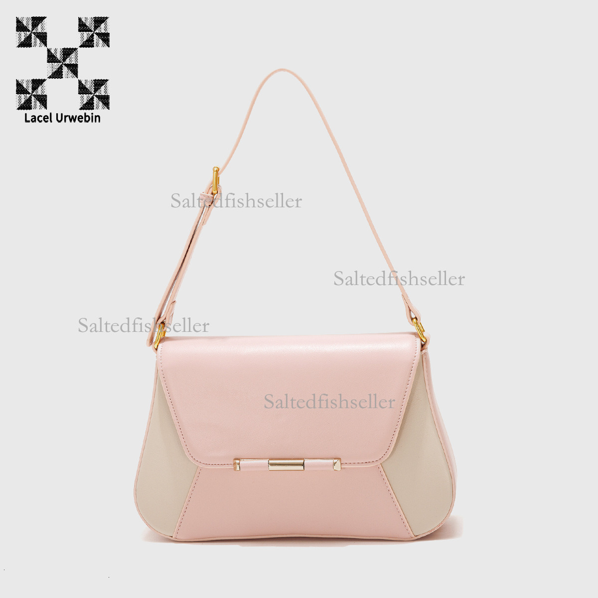 Lacel Urwebin Designer Spring New Envelope Banquet Bag Fashion Shiny Casual Simple Handbag Trendy Women's Splicing Single Shoulder Crossbody Bag