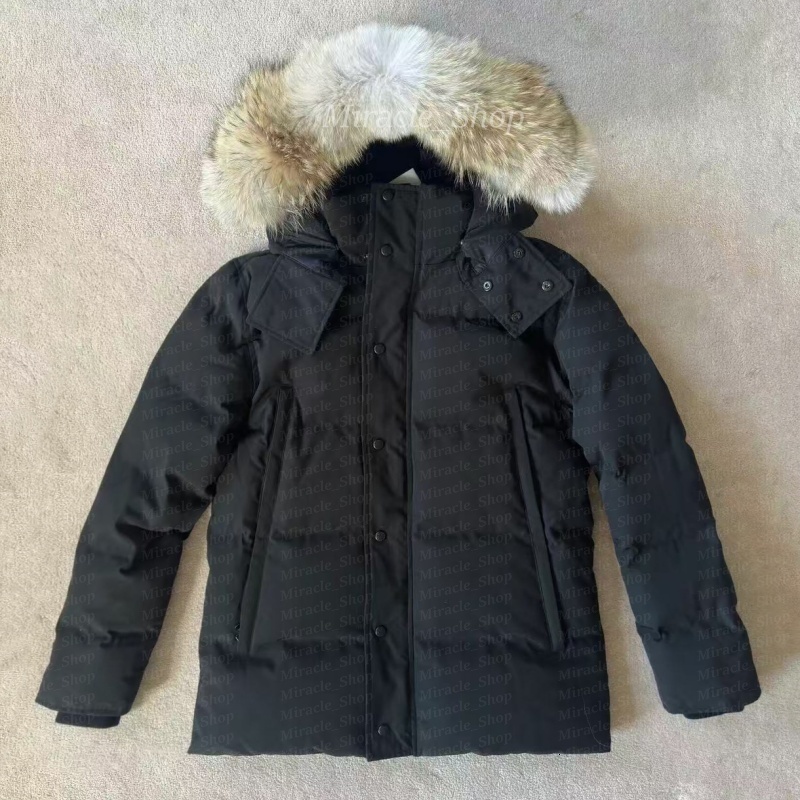 Down Jacket Designer Mens Canadian Puffer Jackets Winter Parka Coat Real Wolf Fur Outdoor Wyndham Windbreaker Outerwear Removable Hooded jacket size XS-3XL