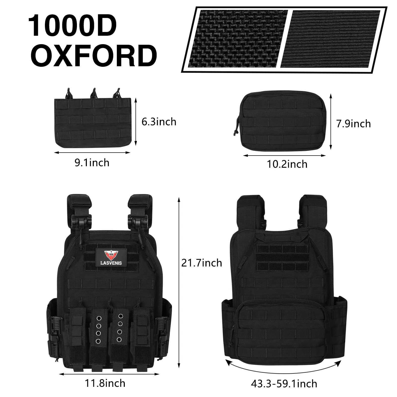 Tactical Vest Hunting Mol Airsoft Vest for Men Light Weight Quick Rease Combat Plate Carrier 1000D Nylon Chaco Tactico Y251022