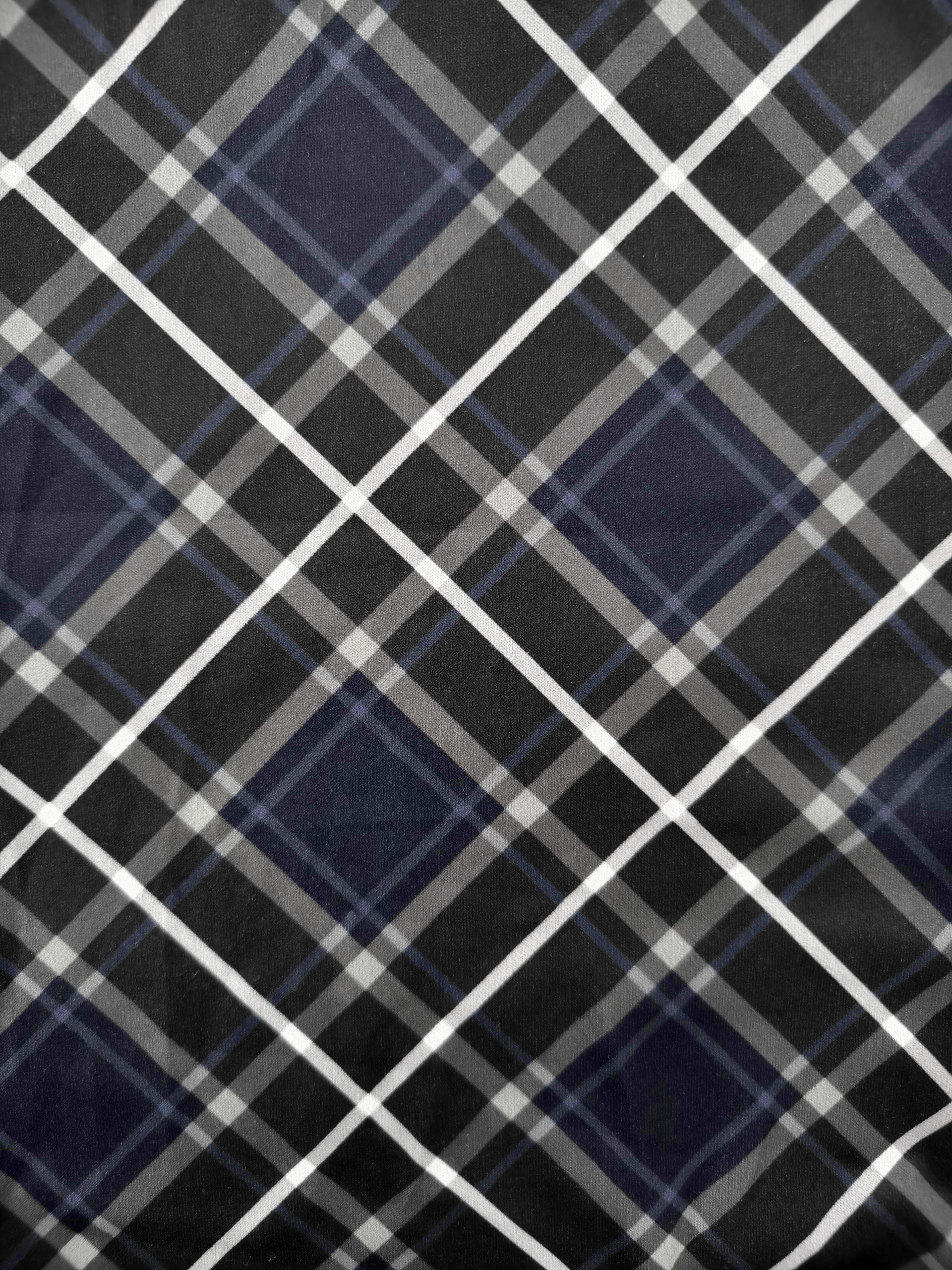 Autumn Winter Women's Fashion Plaid Printed Versatile Commute Style Office Lady Work & Party Midi Dress, Milk Silk Sea Blue Dress, S-XXL---CF5536