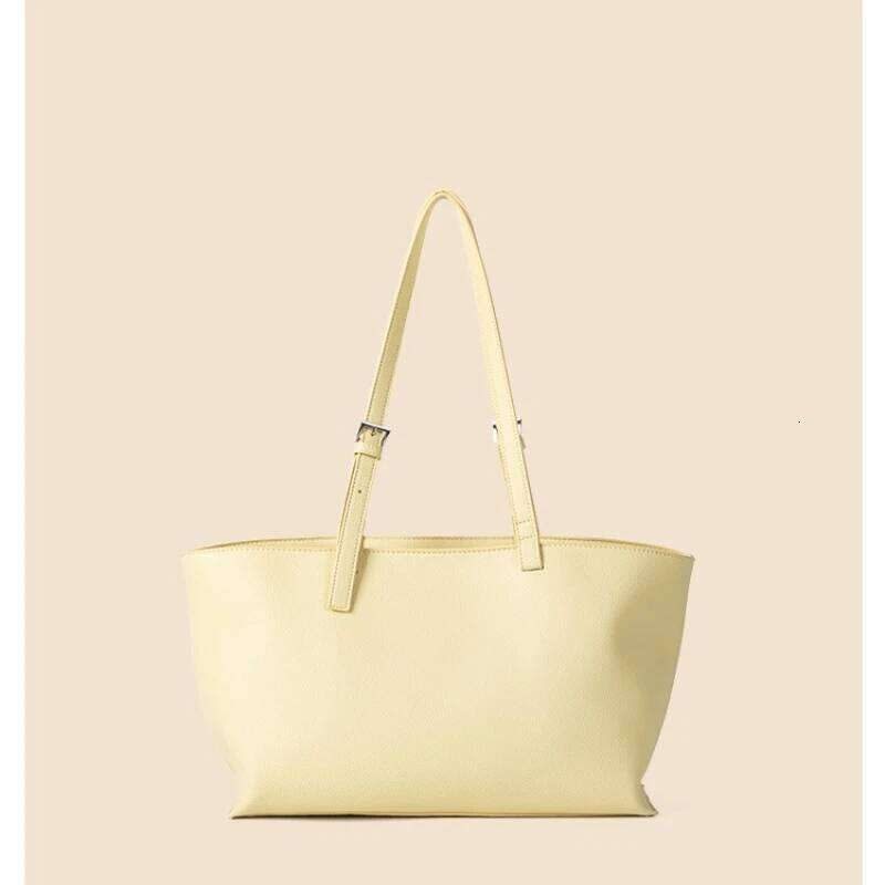 PU Leather Tote Bag Lightweight Large Capacity Women Shoulder Hasp Closure Casual Style Commuting Underarm Bags Suotong1025