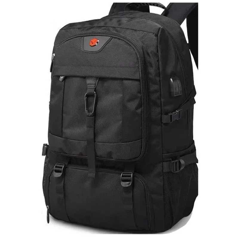 50L 80L Large Travel Backpack Men Separate Shoe Compartment Business Bag Outdoor Sports Waterproof Man Black Storage Backpacks W251025