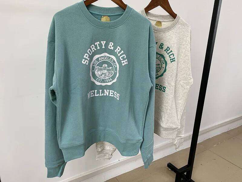 Letter Print Women Classic O Neck Long Sleeve Pullover Autumn Winter Casual Vintage Sweatshirt Female