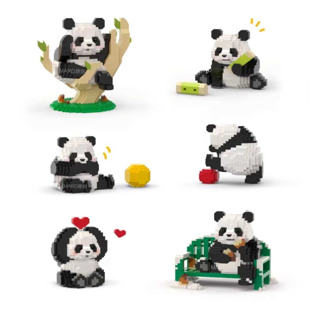 Panda Block Assembly Bricks Toys For Kids Girl Gift Creative Mini Block Micro Building Block for Adults Children Boy 6 to 8 Year C251023