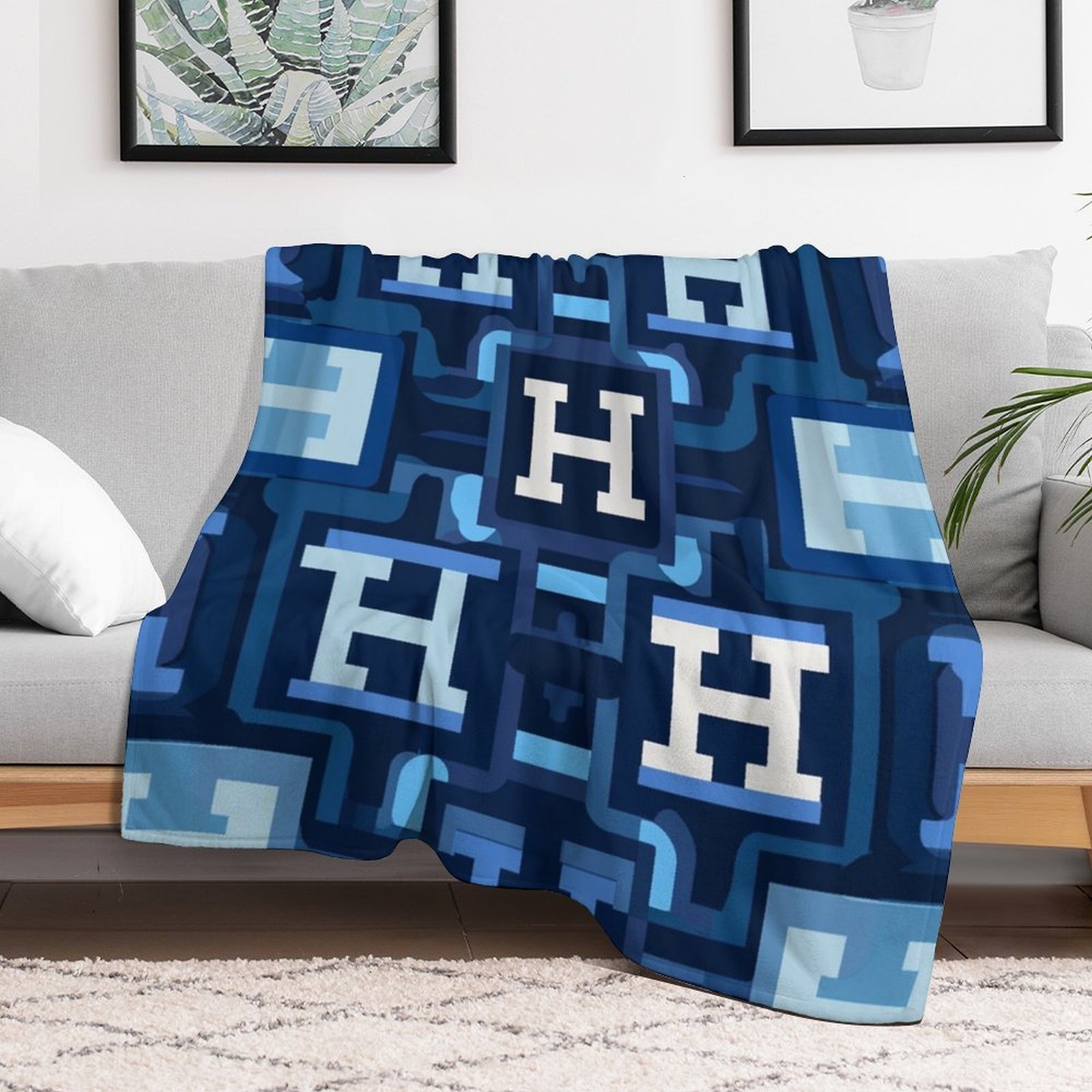 H Designer Horse blanket blanket throw cashmere vibration blanket copert Home Travel Throw Summer Air Conditioner Beach home bedding blankets throws H