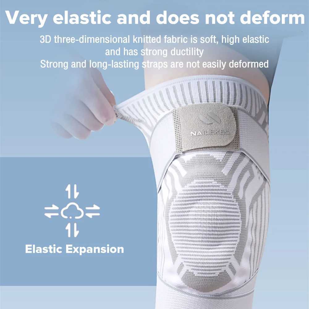 1PC Knee Support Braces Strap Elastic Sport Bandage Compression Protector Pad Relieves Gym Fitness KneePads Injuries Volleyball Y251024