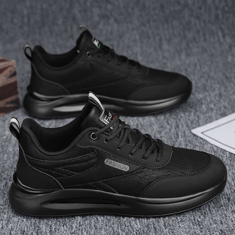 Labor Protection Autumn Construction Site Non-Slip Wear-Resistant Leather Waterproof Office Work Men's Sports Casual Trendy Shoes