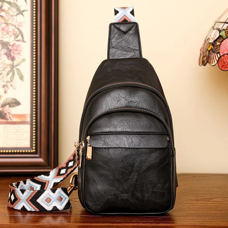 Sling Bag For Women Men Backpack Fanny Pack Crossbody Purse Chest Travel Shoulder Belt Bags Handbag PU Leather Anti Theft 251018