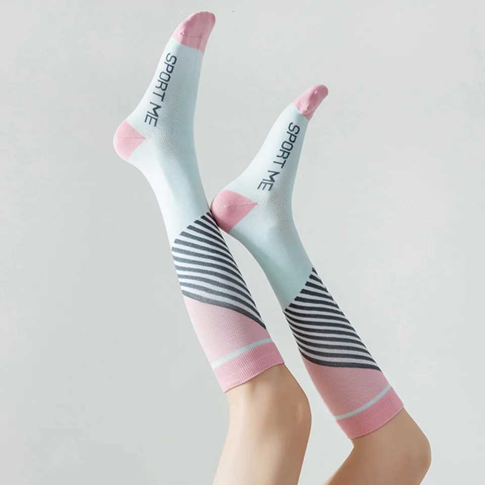 1 Pair Sports Fitness Running Compression Socks Elastic Calf Socks Y251024