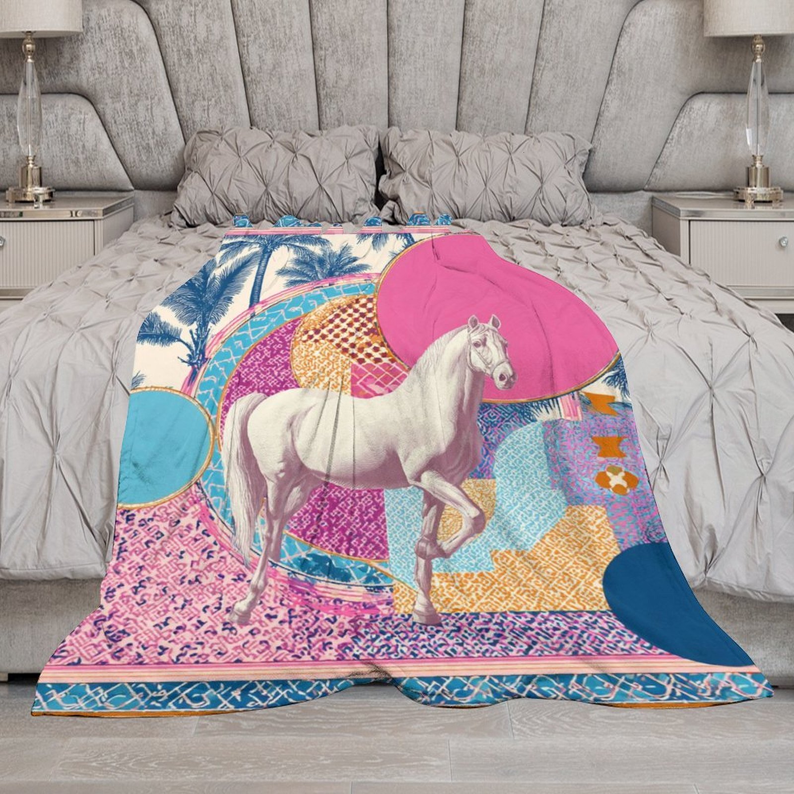 H Designer Horse blanket blanket throw cashmere vibration blanket copert Home Travel Throw Summer Air Conditioner Beach home bedding blankets throws H