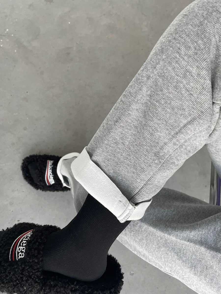 CHIC VEN Womens Knitted Fleece Pants Casual Tracksuit Harlan Thick Warm Casual Loose Sweatpants Female Trousers Autumn WinterT251025