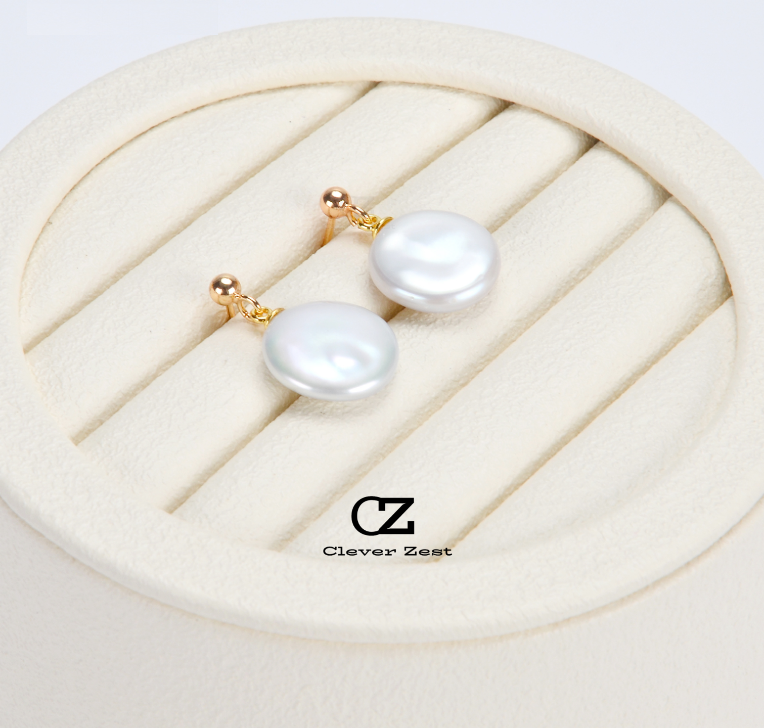 Natural White Baroque Pearl Earrings with 14K Gold-Filled Studs Fashionable and Versatile, Perfect for Any Occasion Memorial Day Gift, Best Friend Gif