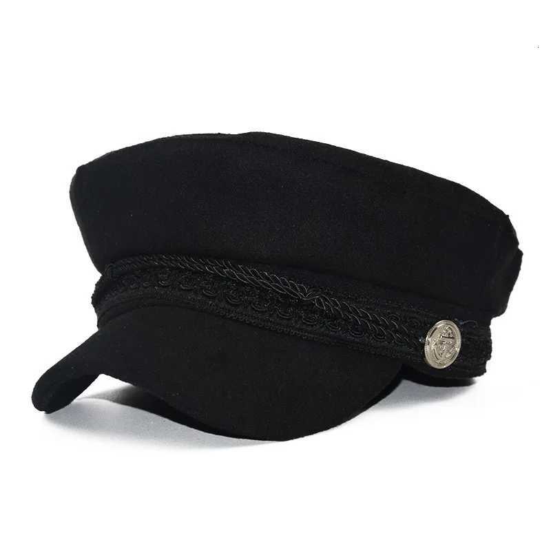 Simple Double Rope Braid Flat Top Beret Korean Version of Spring and Autumn Fashion Newsboy Hat Cheau Femme Y251025