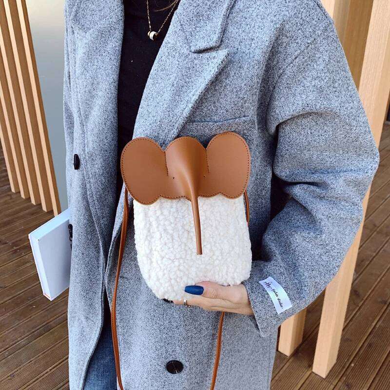 Hot Selling Shoulder Bags Brand Handbag PU Leather Crossbody Designer Elephant Mobile Phone Bag Female Shopper Purses Designer Bags Free Labubu Pendan