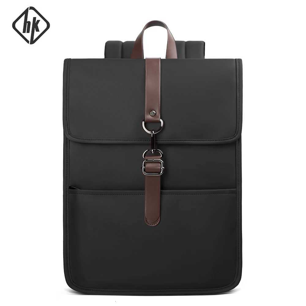 HK Classic Business Backpack For Men Casual 156 Inch Laptop Bag With USB Waterproof College School Bags Work Office Rucksacks W251025