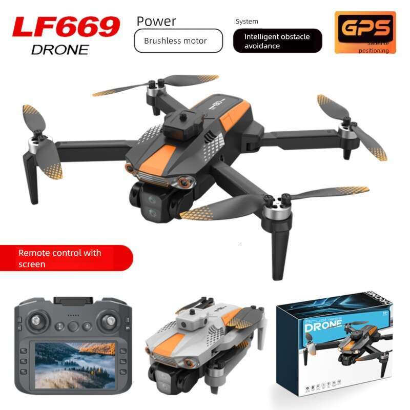 LF Drone With Screen Brushless Motor HD Aerial Photography GPS Intelligent Positioning Remote Control Aircraft