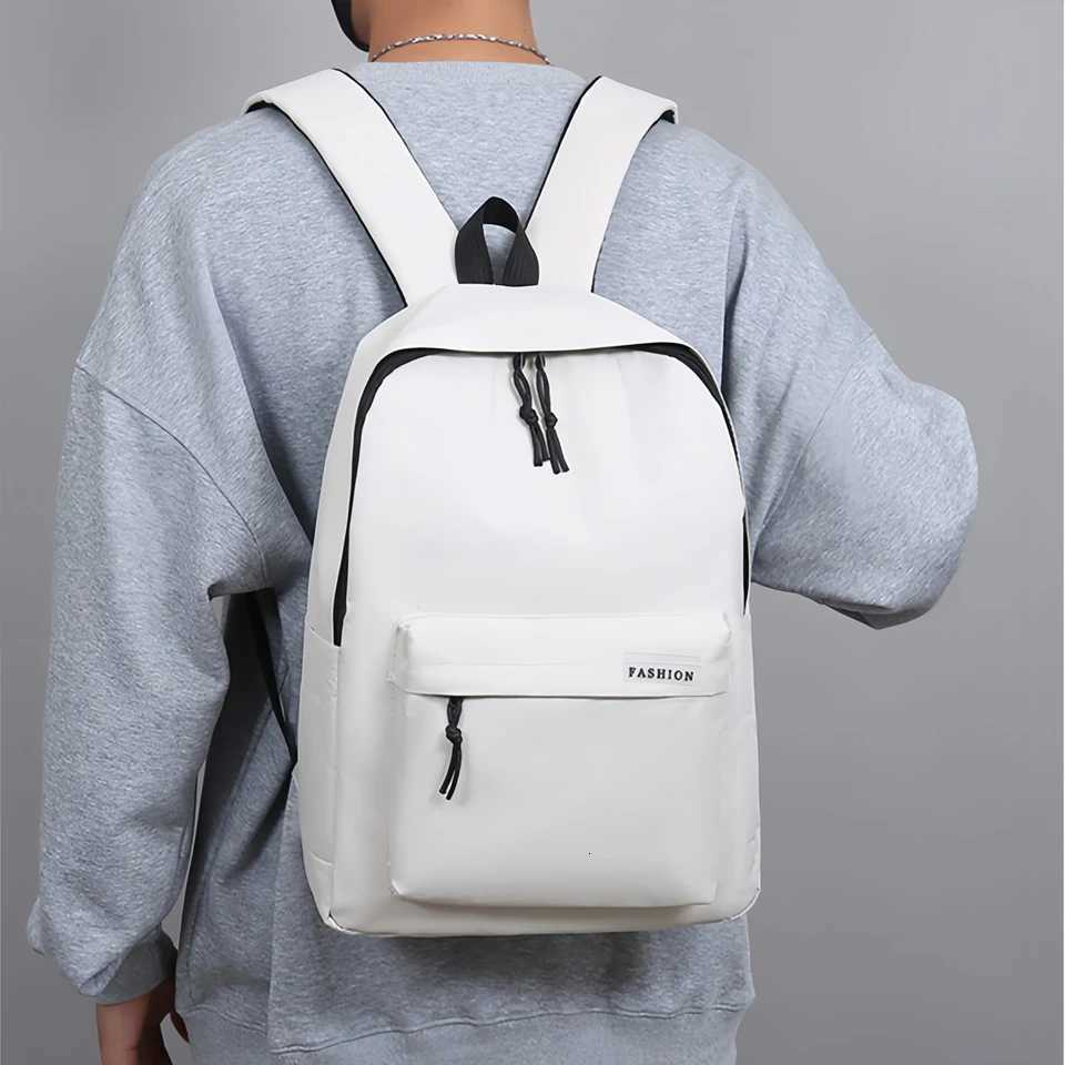 Mens Large Capacity Minimalist Preppy Backpack Commuter Tote Backpack Durable Travel Laptop Bag Minimalist Preppy Styletan W251025