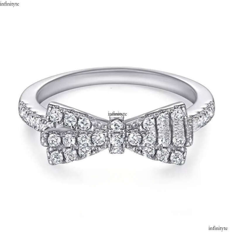 Custom Butterfly Shape Ring Moissanite or Zircon Gold Plated Jewelry Sterling for Woman Rings Sier