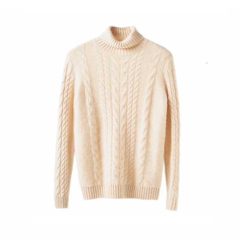 Street Turtleneck Sweater Women 2023 Autumn Winter Long Sleeve Cashmere Female Knitted Pullover Loose Lady Thicken KnitwearT251025