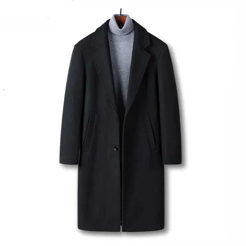 MRMT 2024 Brand New Wool Coat Mens Casual Long Coat Slim Solid Color Suit Windbreaker Men Outer Wear Clothing GarmentT251025