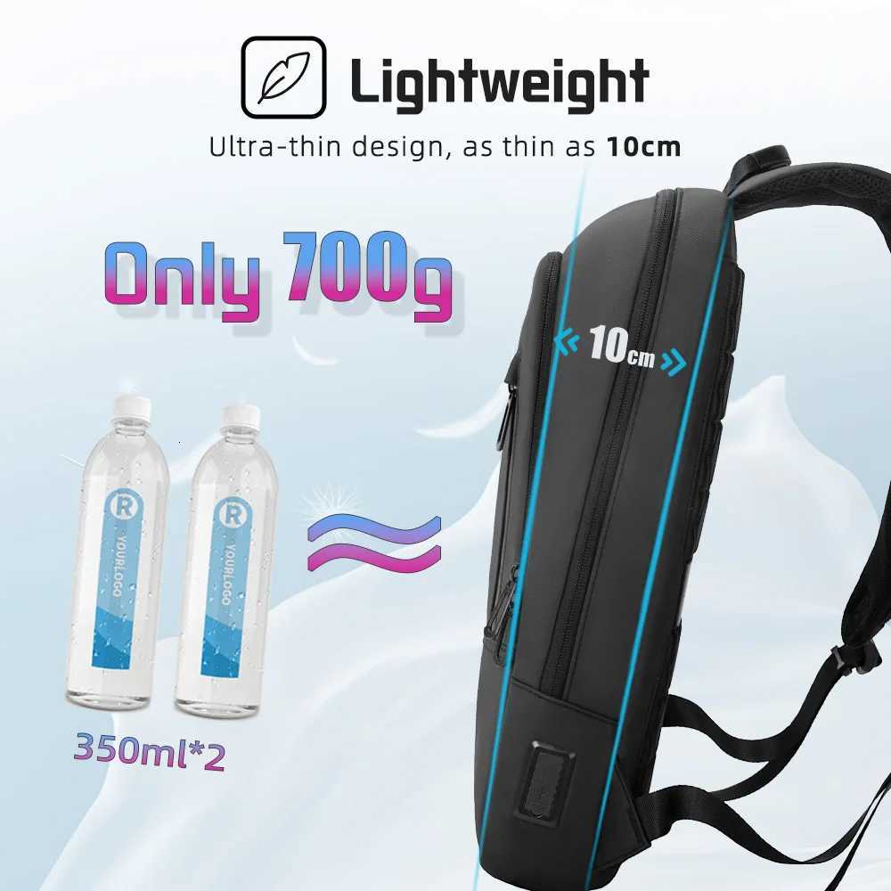 Heroic Knight Men Business Backpack Slim Waterproof 14 Laptop Bag Light weight College Backpack Fashion Women Backpack Black W251025