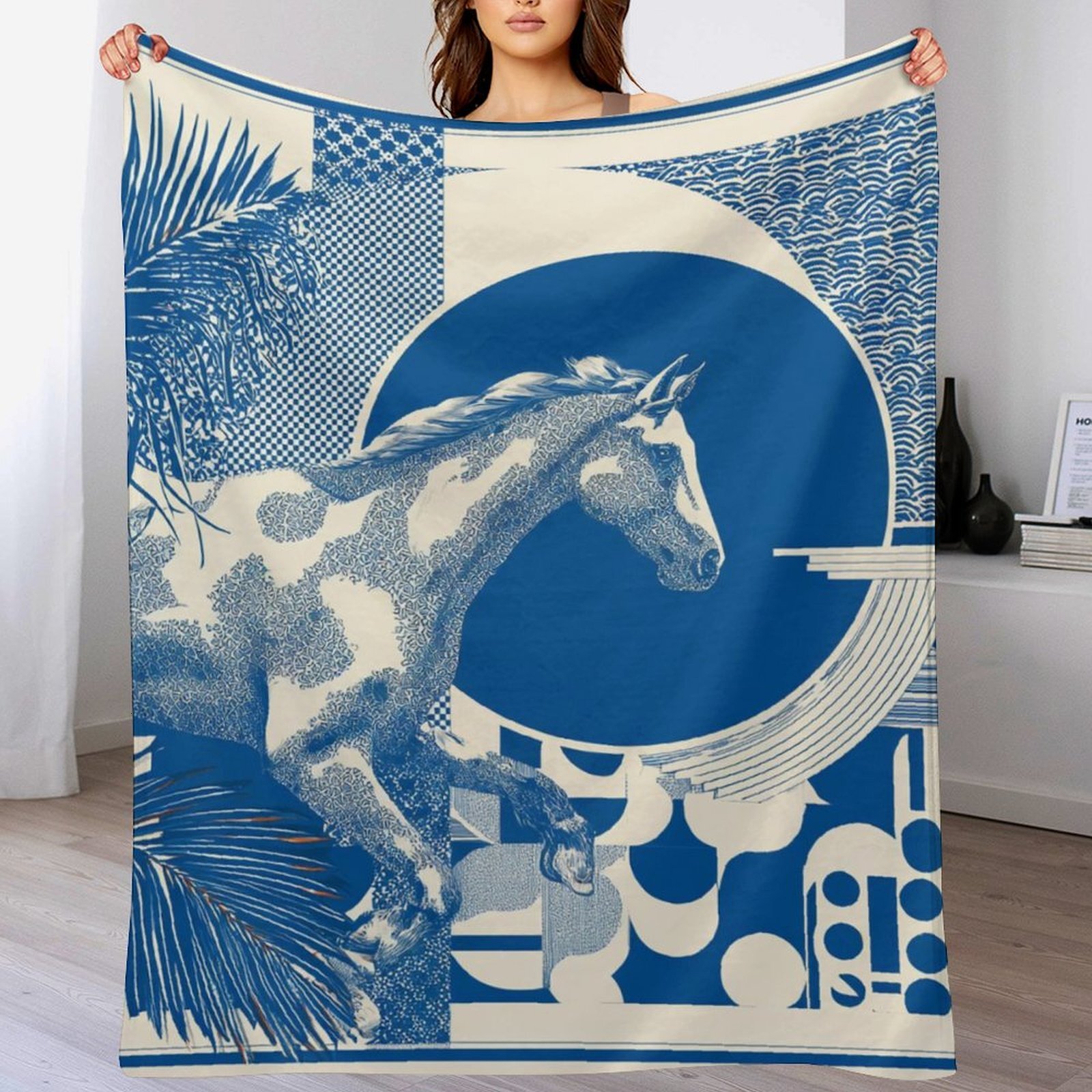 Custom H Designer Horse blanket blanket throw cashmere vibration blanket copert Home Travel Throw Summer Air Conditioner Beach home bedding blankets t