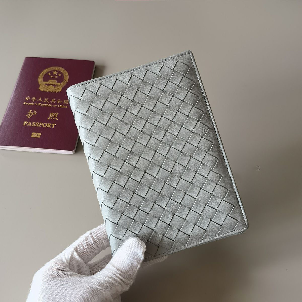 Free shipping designer bags new Sheepskin genuine leather passport wallet document card sleeve and ticket holder all-in-one practical storage bag fash