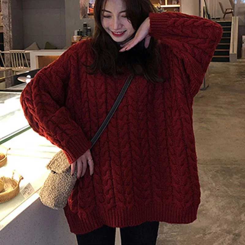 Autumn and Winter New Womens Clothing Round Neck Longsleeved Sweater Fashion and Casual Elegant Pullover Knitwear Loose TopT251025