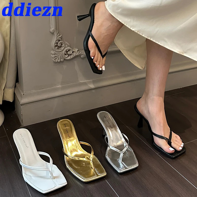 Female Summer Sexy Heels Sandals Slides Ladies Shoes Fashion Women Pumps Flip Flops High Heels Slippers Shoes 251023