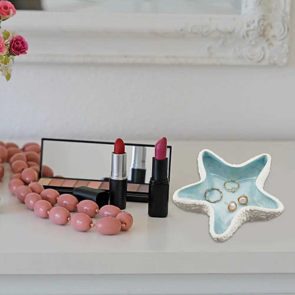 1 pc Jewelry Dish Tray Ceramic Jewelry Dish Ring Holder Trinket Dish Candy Dish Small Key Bowl for Birthday He Party Decor Y251025