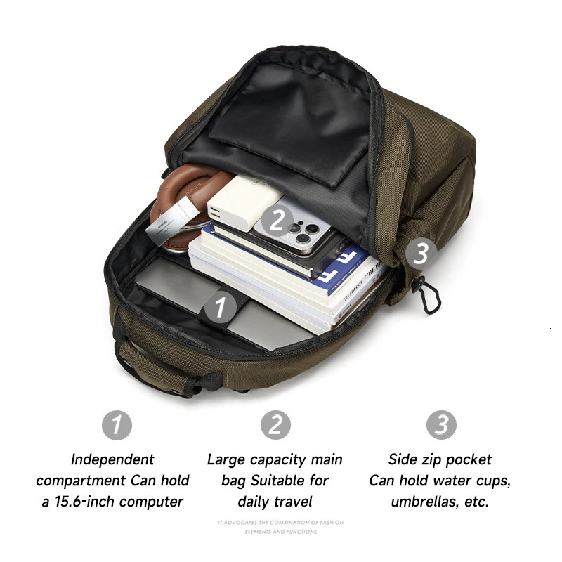 Large Capacity School Backpack Men Travel Backpack Business Expanded Hiking Backpack Laptop Storage Bag Women Waterproof Fashion 251021