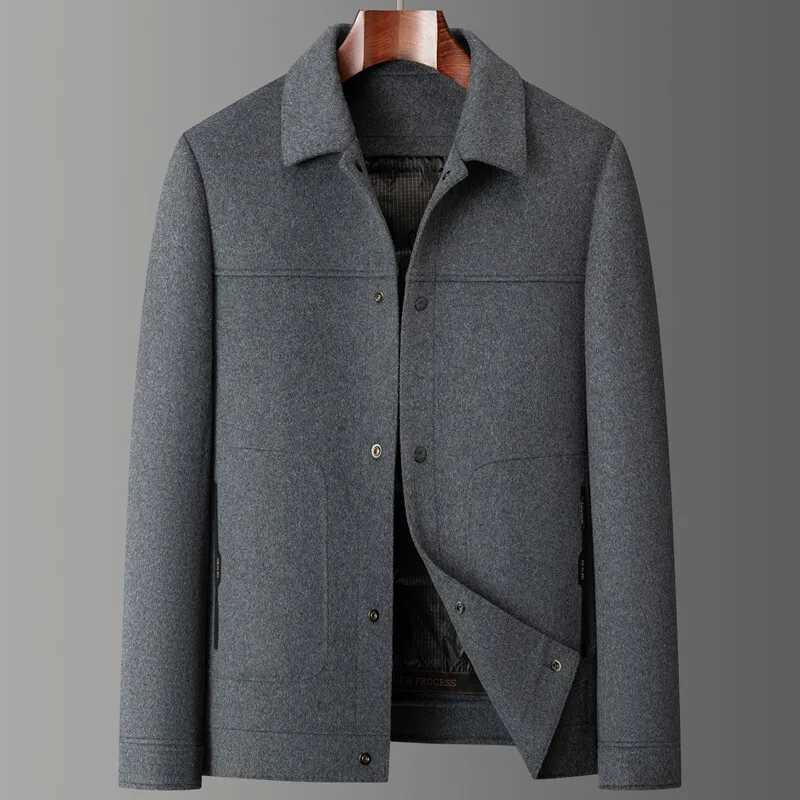 2024 Winter New Mens Woolen Coat Detachable Goose Down Inner Tank Thickened Warm Wool Casual CoatT251025