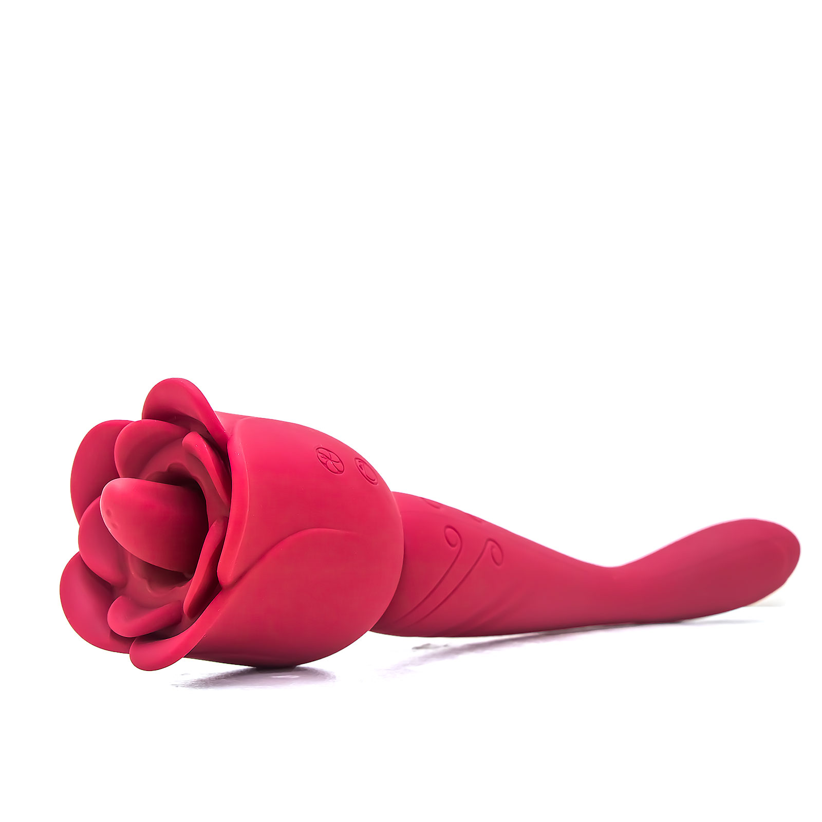 Elegant Rose-Shaped Vibrator - Intimate Adult Toy for Sensual Pleasure
