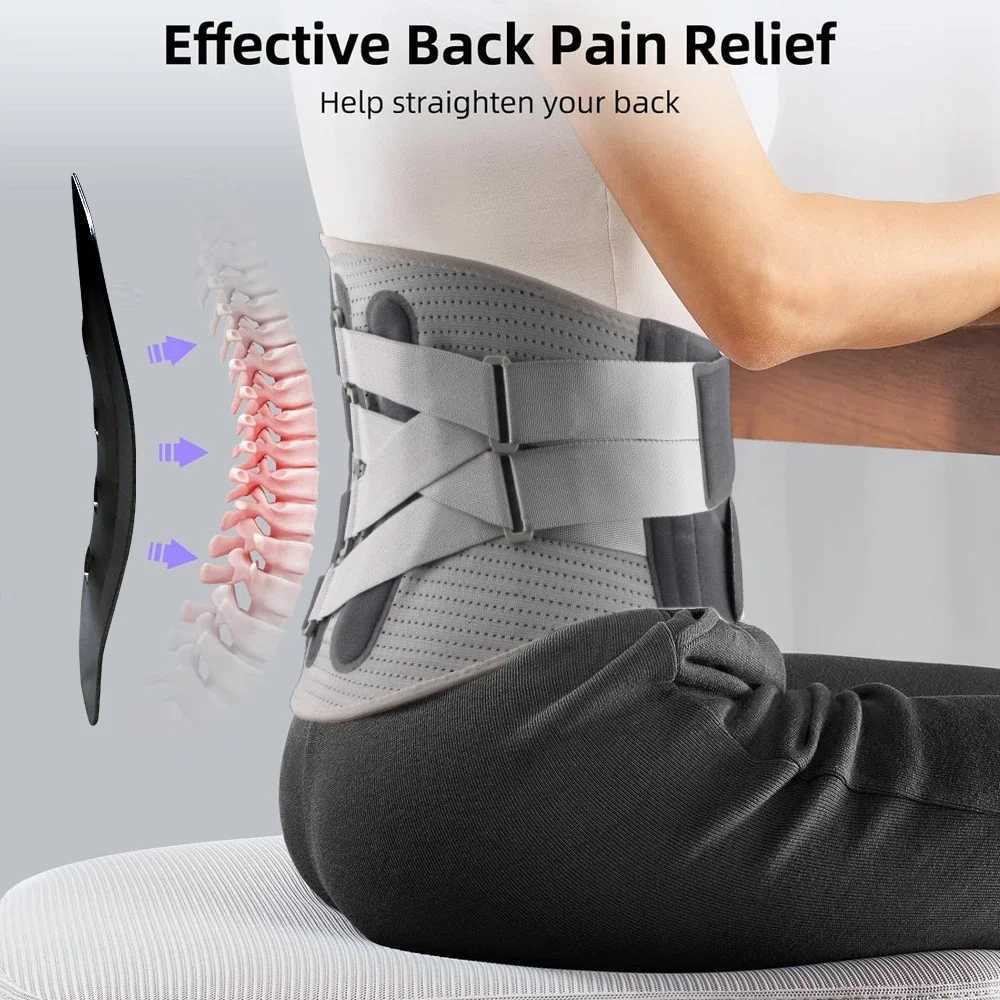 Adjustable Waist Support with Ergonomic Lumbar Pad for Spinal Alignment Sciatica Scoliosis and Herniated Discs for Men Women Y251025