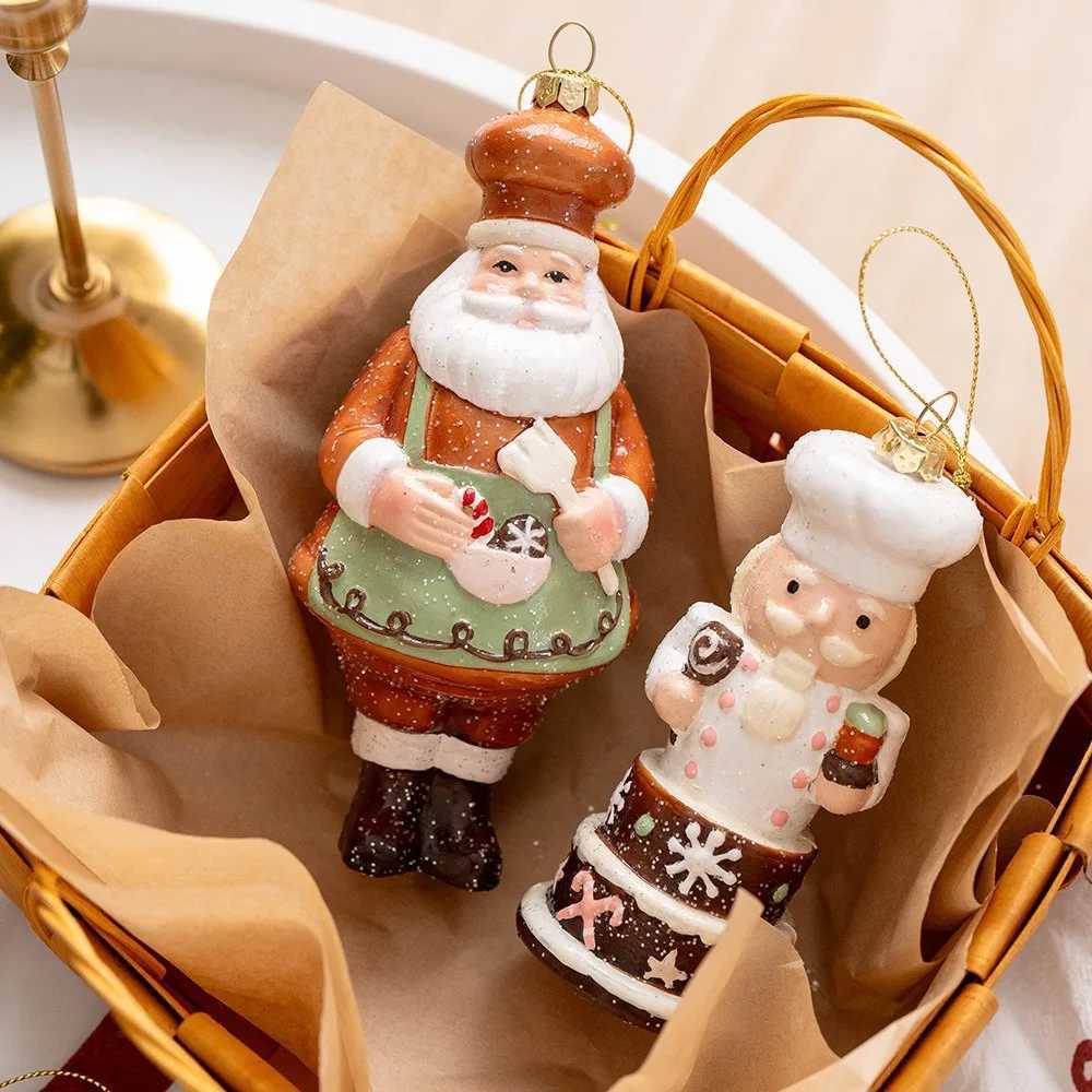 Sweet Christmas Dessert Model Hanging Pendants Xmas Tree Ornaments Noel 2025 Merry Christmas Decor Navidad Happy New Year 2026 C251024