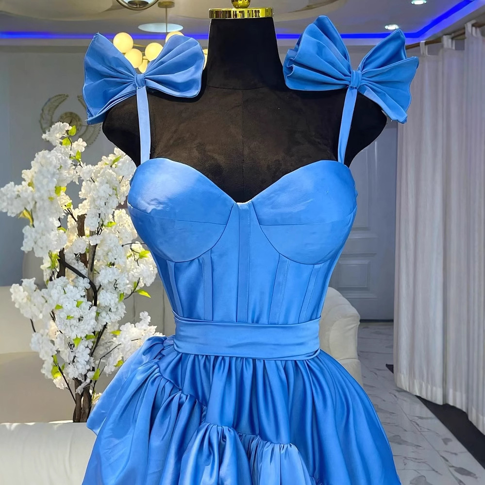 Designer's fashionable new waist tied bow sexy dress African women's clothing