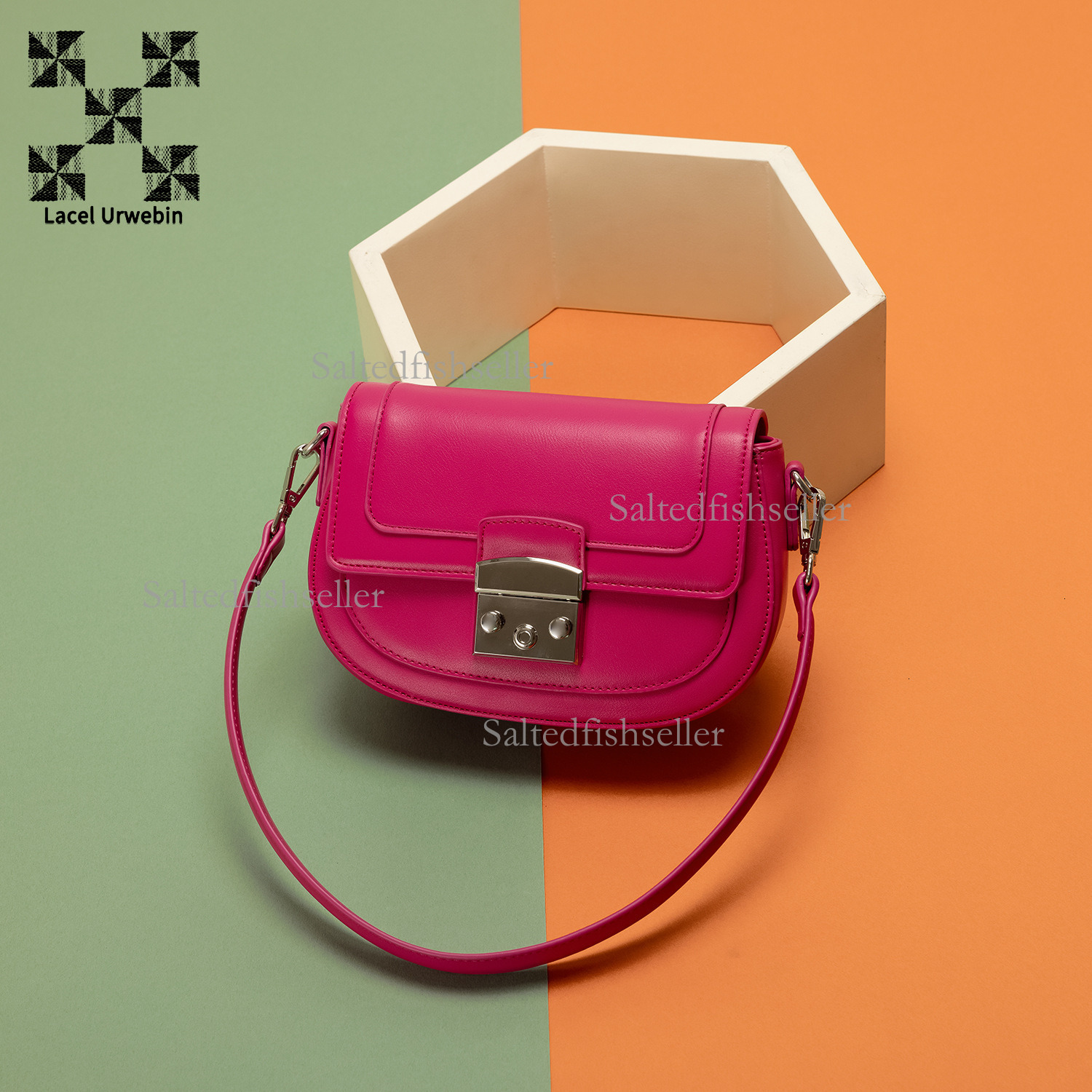 Lacel Urwebin Fashion Women's Bag 2025 New Niche Design Light Luxury Commuter Saddle Bag Versatile Single Shoulder Crossbody Bag Free shipping